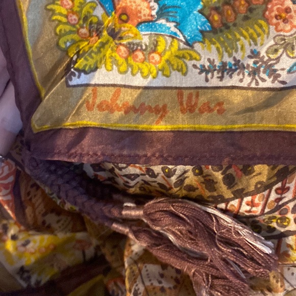 JOHNNY WAS SILK SCARF MINT WITH TAG! Discontinued print! - Picture 3 of 4